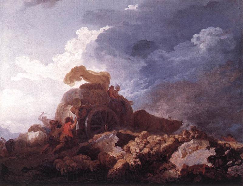 Jean Honore Fragonard The Storm Norge oil painting art